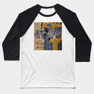 Basquiat Inspired Art Baseball T-Shirt